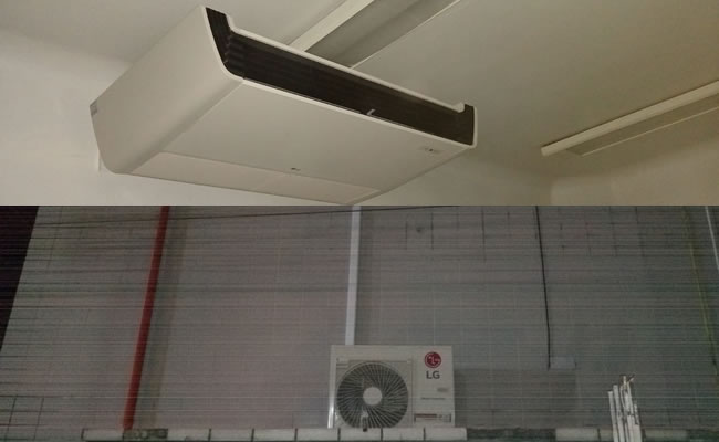 Instalação ar condicionado Piso Teto LG